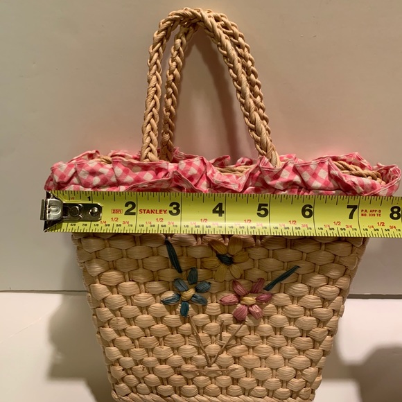 ADORABLE YOUNG GIRL’S PETITE STRAW PURSE. - Picture 5 of 6